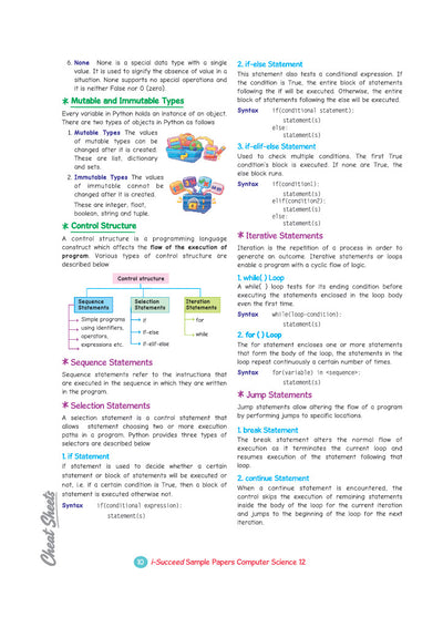 i-Succeed CBSE 15 Sample Question Papers Class 12 Computer Science Exam 2027 | Colour-Coded Revision Cheat Sheets, Toppers Copy with Expert Insights | FREE SUPER POWER KIT | Based on Latest CBSE SQP Released 21 Sept 2026
