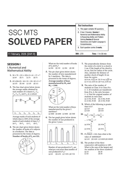 SSC MTS & Havaldar (CBIC/CBN) Exam 2027 | 35 Solved Papers (2026–2023) | Session I & II | Latest & Authentic Previous Year Solved Papers with Detailed Solutions