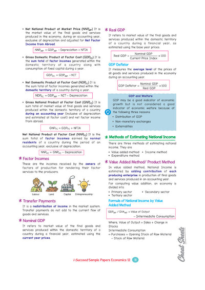 i-Succeed CBSE 15 Sample Question Papers Class 12 Economics Exam 2027 | Colour-Coded Revision Cheat Sheets, Toppers Copy with Expert Insights | FREE SUPER POWER KIT | Based on Latest CBSE SQP Released 21 Sept 2026