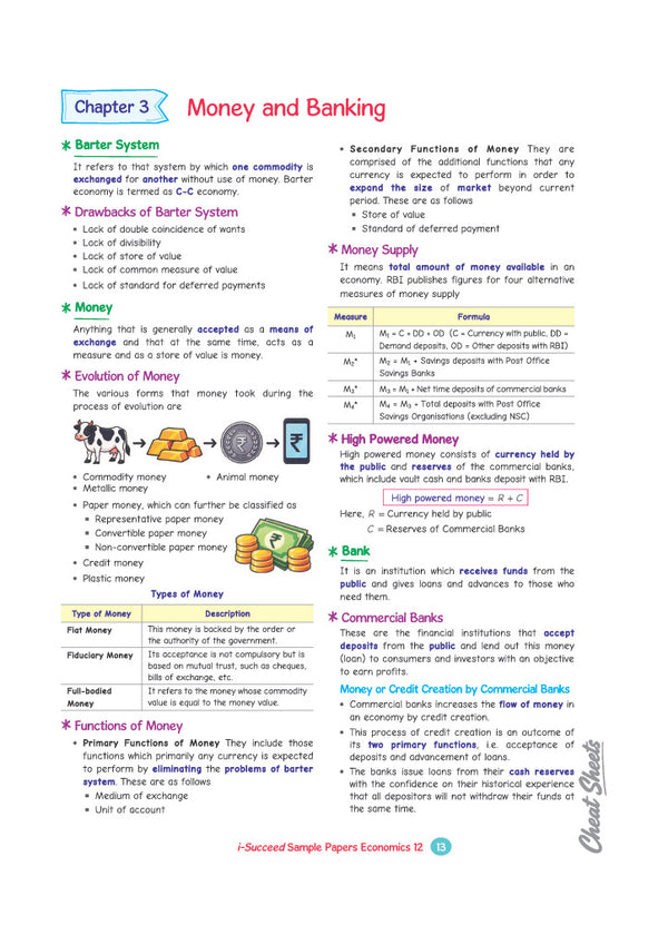 i-Succeed CBSE 15 Sample Question Papers Class 12 Economics Exam 2027 | Colour-Coded Revision Cheat Sheets, Toppers Copy with Expert Insights | FREE SUPER POWER KIT | Based on Latest CBSE SQP Released 21 Sept 2026