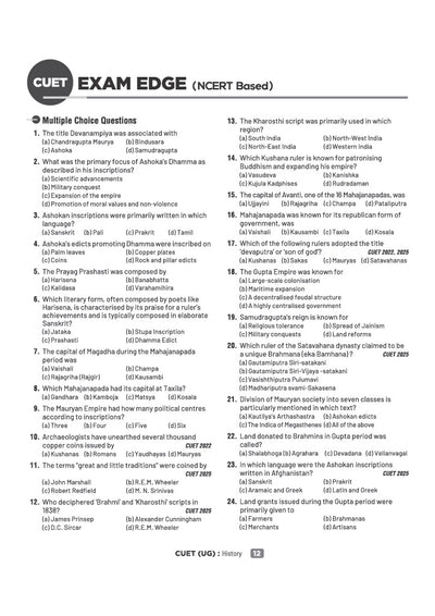 NTA CUET UG 2027 | Section II – Domain (Humanities)| History, Geography, Political Science | 3000+ MCQs & CBQs | Quick Revision Notes, Solved Paper 2026 & 2 Practice Sets
