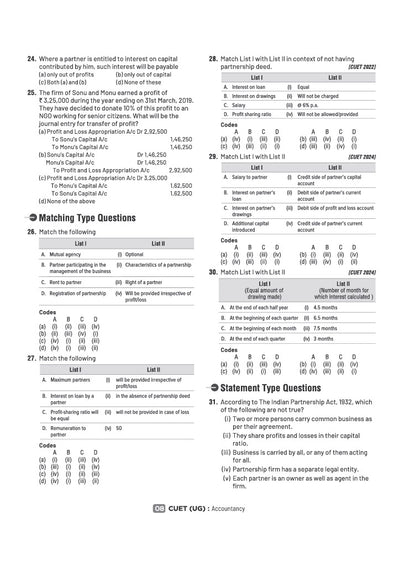 NTA CUET UG 2027 | Section II – Domain (Commerce)| Accountancy, Economics, Business Studies & Applied Maths| 4000+ MCQs & CBQs | Quick Revision Notes, Solved Paper 2026 & 2 Practice Sets