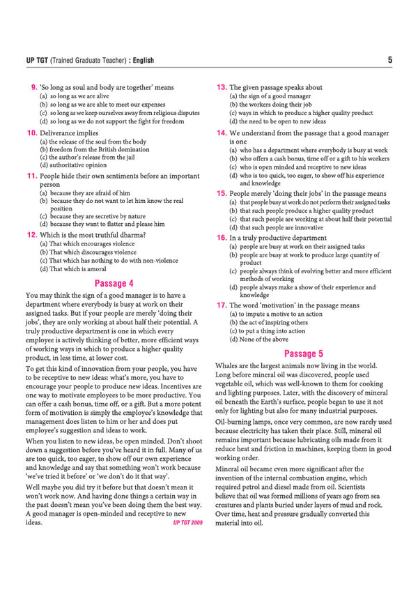 UP TGT English Exam 2027 | Chapterwise Study Notes, Practice Questions & PYQs, 5 Practice Sets with OMR Sheets, Latest Solved Paper 2026 | Based on Latest Syllabus & Exam Pattern (August 2026)