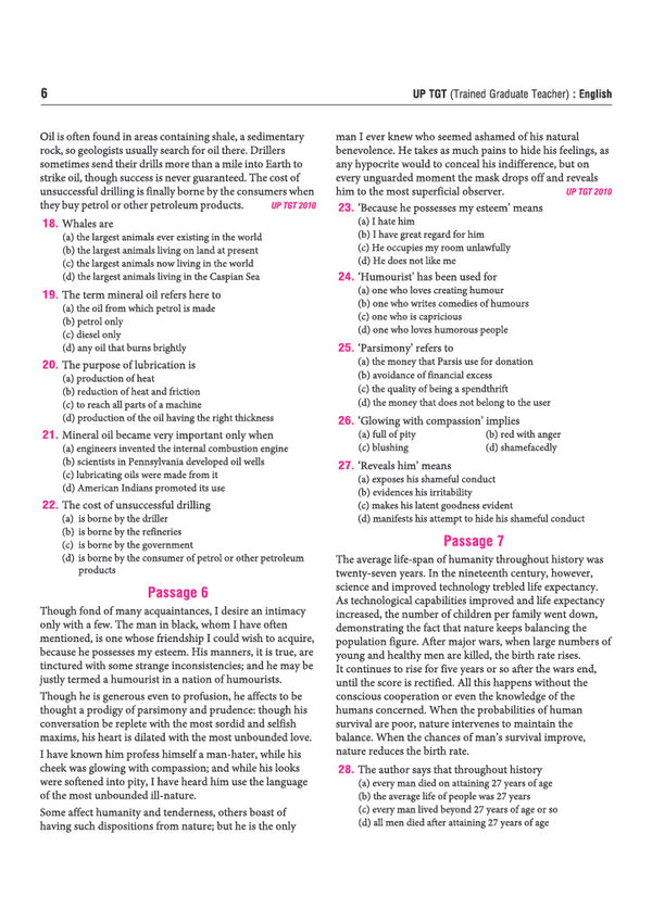 UP TGT English Exam 2027 | Chapterwise Study Notes, Practice Questions & PYQs, 5 Practice Sets with OMR Sheets, Latest Solved Paper 2026 | Based on Latest Syllabus & Exam Pattern (August 2026)