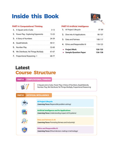 All in One Computational Thinking & Artificial Intelligence (CT & AI) Class 8 for CBSE Exam | Comprehensive Coverage of CBSE HandbookQuestions | As per NEP 2020 & NCF-SE 2023 Guidelines