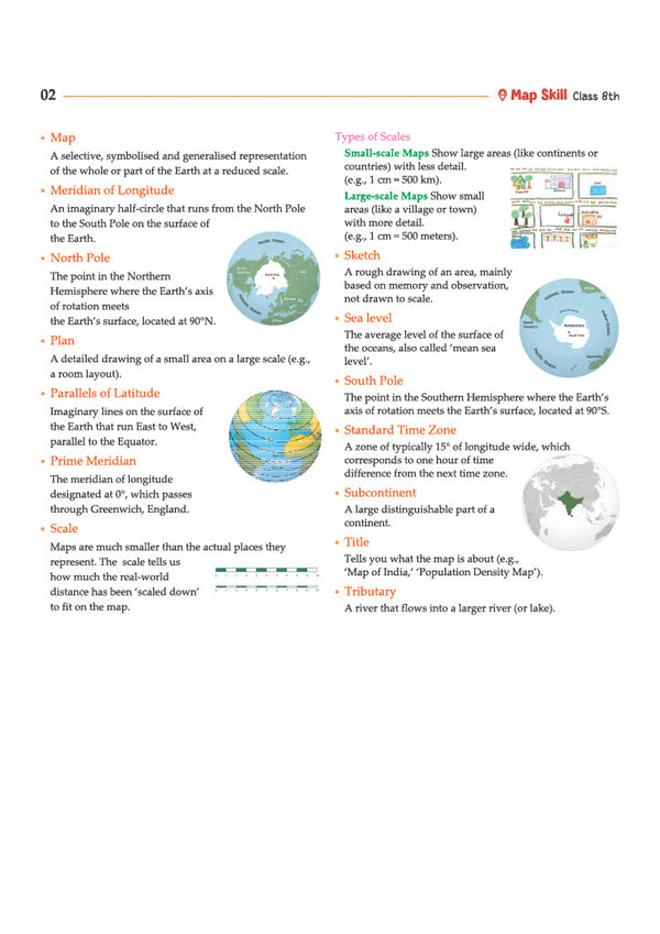 Map Skill Workbook Social Science Exploring Society : India and Beyond Part 1 & 2 Class 8| As per NEP 2020 | Coverage of all NCERT Maps with ample Numbers of Practice Maps