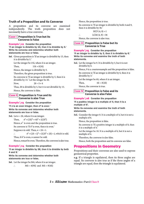All in One Mathematics (Ganita Manjari) Part-2 Class 9 for CBSE Exam 2026-27 | NCERT Based Complete Theory, Practice Exercises, CBQs, A-R, Sample Papers & Mind Maps | Revised Edition as per Latest Syllabus