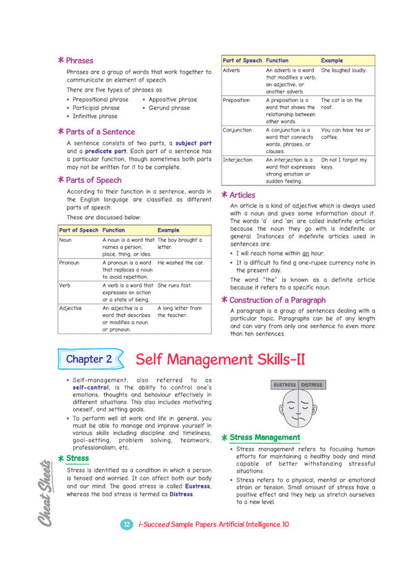 i-Succeed CBSE 10 Sample Question Papers Class 10 Artificial Intelligence (Code 417) Exam 2027 | Colour-Coded Revision Cheat Sheets, Based on Libra Office | FREE SUPER POWER KIT | Based on Latest CBSE SQP Released 21 Sept 2026