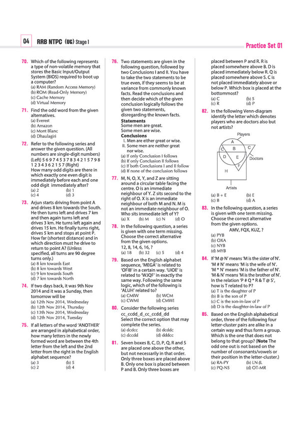 RRBs NTPC (Stage-1) Exam 2026–27 | 30 Practice Sets | 15 Graduate Level & 15 Undergraduate Level Sets | Latest Solved Papers 2026 | Detailed Solutions | Based on Latest Exam Pattern