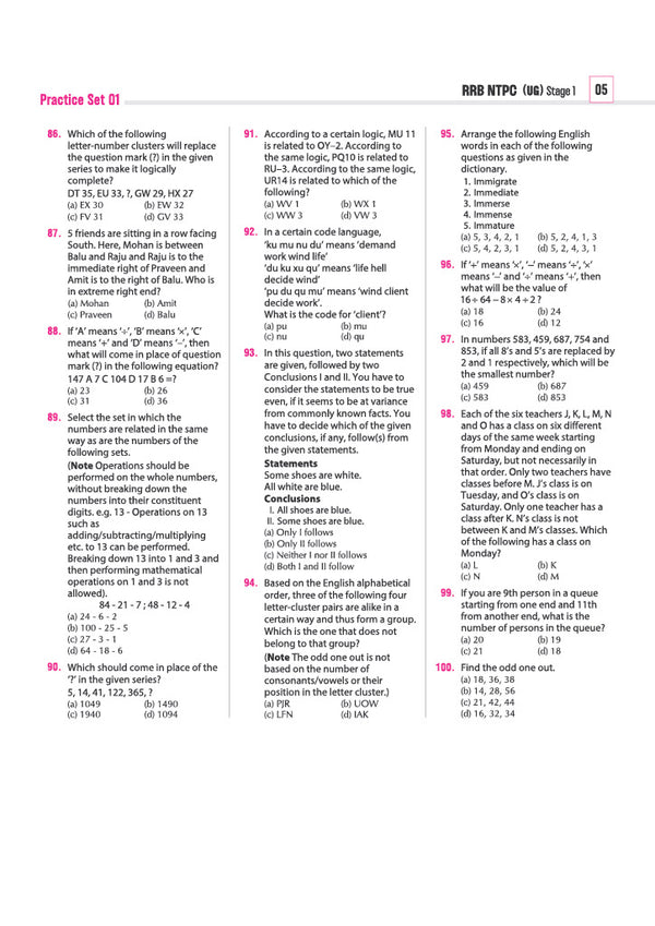 RRBs NTPC (Stage-1) Exam 2026–27 | 30 Practice Sets | 15 Graduate Level & 15 Undergraduate Level Sets | Latest Solved Papers 2026 | Detailed Solutions | Based on Latest Exam Pattern