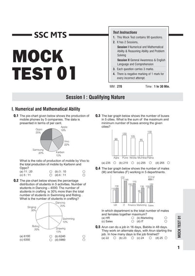 SSC MTS & Havaldar (CBIC/CBN) Exam 2027 | 20 Mock Tests with 100% Detailed Explanations | Session I & II | Complete Practice Based on Latest Exam Pattern