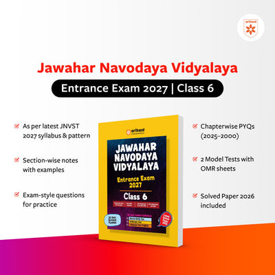 Jawahar Navodaya Vidyalaya Class 6 Entrance Exam 2027 | Study Guide As per Latest Syllabus | Includes Section-wise Notes, Exam-Style Questions, PYQs 2000–2025, Model Test Sets with OMR & Latest Solved Paper 2026 | Hindi Medium