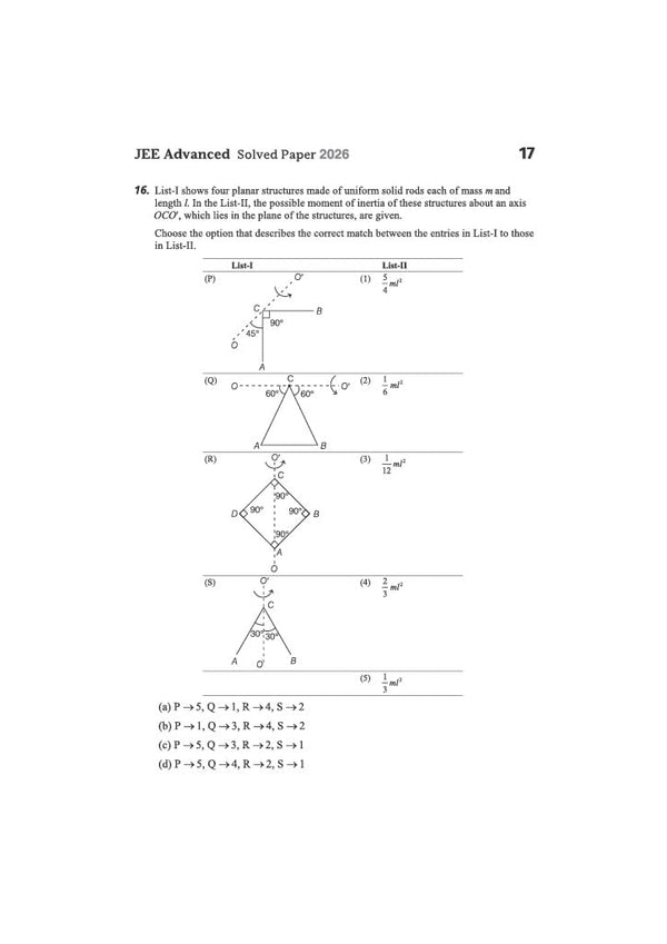 JEE Advanced 2027 | 10 Years' Solved Papers (2026–2017) | Physics, Chemistry & Mathematics | Previous Year Questions (PYQs) with Detailed Solutions, Real Exam Pattern & Complete Practice