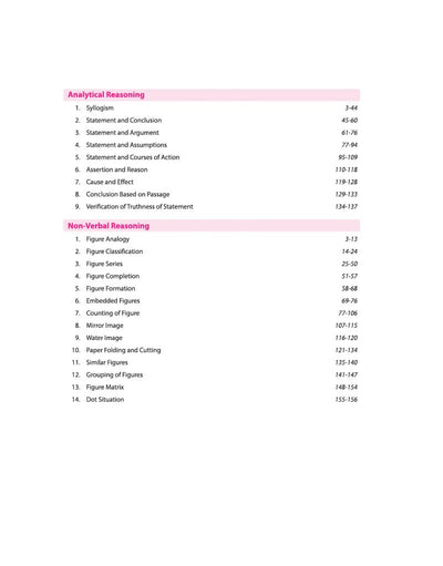 Master Reasoning Book 2027 Table of Contents