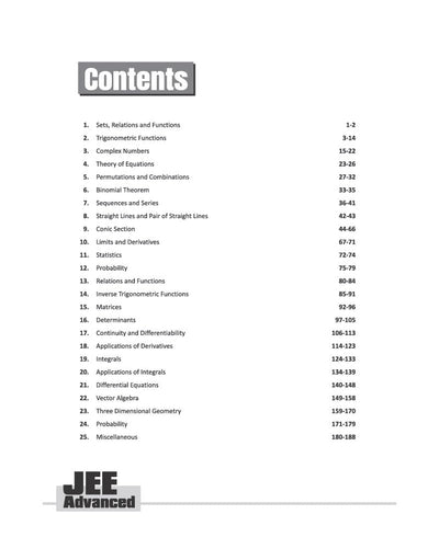 JEE Advanced Mathematics 2027 | Chapterwise Previous Year Questions (PYQs) & Solutions (2026–2013) | Relevant PYQs with Detailed, Accurate & Authentic Solutions | Based on the Latest JEE Advanced Pattern