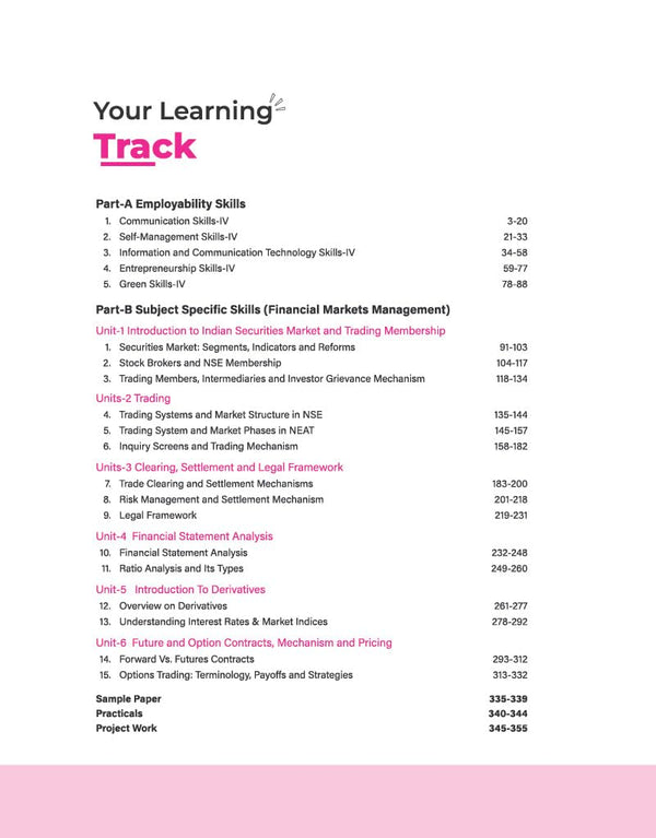 Textbook Financial Markets Management for CBSE Class 12 | Skill Education (Subject Code 805) | Employability Skills, Subject-Specific Skills,Diagrams & Questions | As per CBSE Syllabus 2026–27