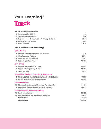 A Textbook of Marketing for CBSE Class 12 | Skill Education (Subject Code 812) | Employability Skills, Subject-Specific Skills, Diagrams & Exam-Style Questions | As per Latest CBSE Syllabus 2026–27