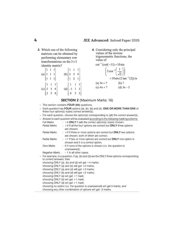 JEE Advanced 2027 | 10 Years' Solved Papers (2026–2017) | Physics, Chemistry & Mathematics | Previous Year Questions (PYQs) with Detailed Solutions, Real Exam Pattern & Complete Practice