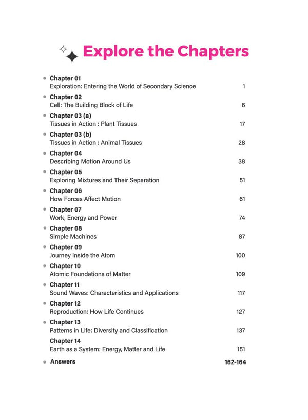 Exploration Science Workbook for CBSE Class 9 | All Types of Questions - MCQs, CBQs, A/R, Very Short, Short & Long | NCERT Page Tagging | Based on New NCERT Textbook & Latest CBSE Pattern