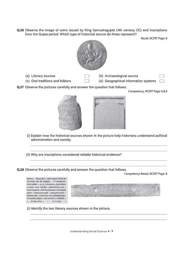 Understanding Society: India and Beyond Social Science Workbook for CBSE Class 9 (Part 1) | All Types of Questions - MCQs, CBQs, A/R, Very Short, Short & Long | NCERT Page Tagging | Based on New NCERT Textbook & Latest CBSE Pattern
