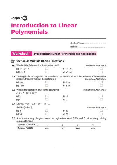 Ganita Manjari Mathematics Workbook for CBSE Class 9 (Part 1) | All Types of Questions - MCQs, CBQs, A/R, Very Short, Short & Long | NCERT Page Tagging | Based on NCERT Textbook & CBSE Pattern