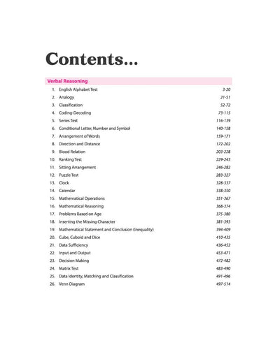 Master Reasoning Book 2027 Table of Contents
