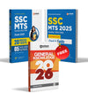Combo of SSC MTS Hawaldar Exam 2025 | Study Guide + 20 Mock Test & 5 MCQs | With Free General Knowledgge 2026 | English Medium