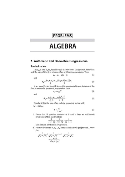 Classic Texts Series Problems in Elementary Mathematics by V. Lidsky | Maths Problem Book for JEE, Olympiads, CUET, NDA and Competitive Exams 2027