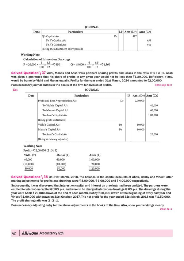 All in One Accountancy Class 12 for CBSE Exam 2026-27 | NCERT Based Complete Theory, Practice Exercises, CBQs, A-R, Sample Papers & Mind Maps | Revised Edition as per Latest Syllabus