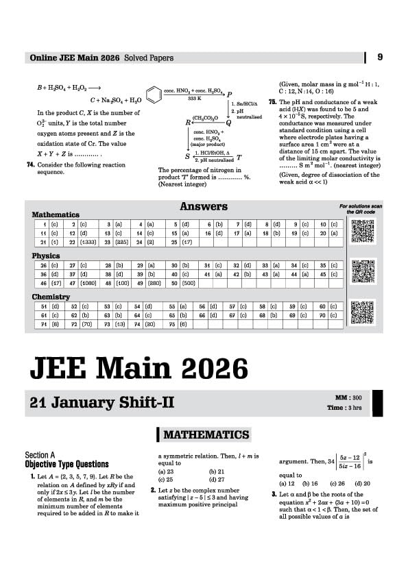 JEE Main 14 Years (2026–2013) Solved Papers | 168 Original Papers with 14310 Real Questions | Detailed Solutions & NTA Authenticated Answer Key | Online & Offline Papers for IIT JEE Main