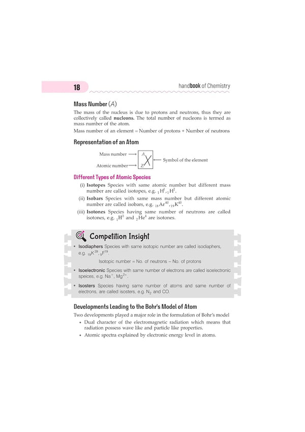 Handbook Chemistry (Class XI-XII) For Eng., Medical & Other Exams