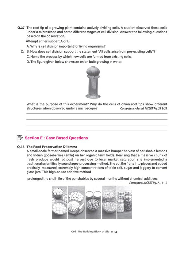 Exploration Science Workbook for CBSE Class 9 | All Types of Questions - MCQs, CBQs, A/R, Very Short, Short & Long | NCERT Page Tagging | Based on New NCERT Textbook & Latest CBSE Pattern