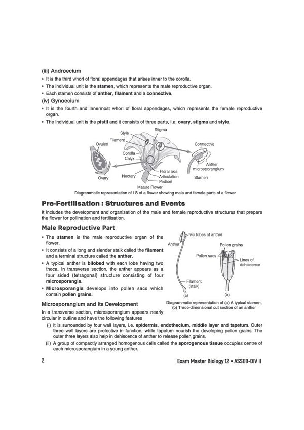 Exam Master Biology Class 12 for ASSEB Division-II Exam 2027 | Chapterwise & Topicwise Coverage of Complete Syllabus, Board Questions (2026–2009), Model Question Bank Solutions & Sample Papers