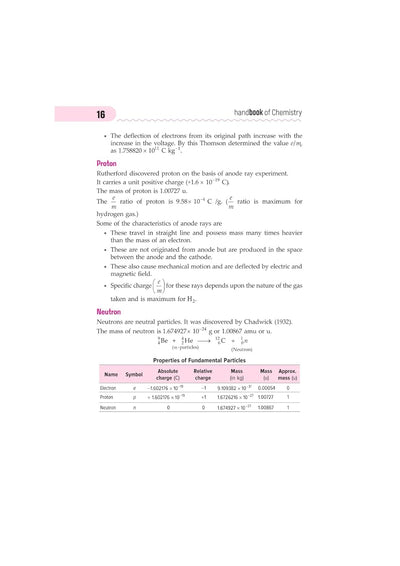 Handbook Chemistry (Class XI-XII) For Eng., Medical & Other Exams