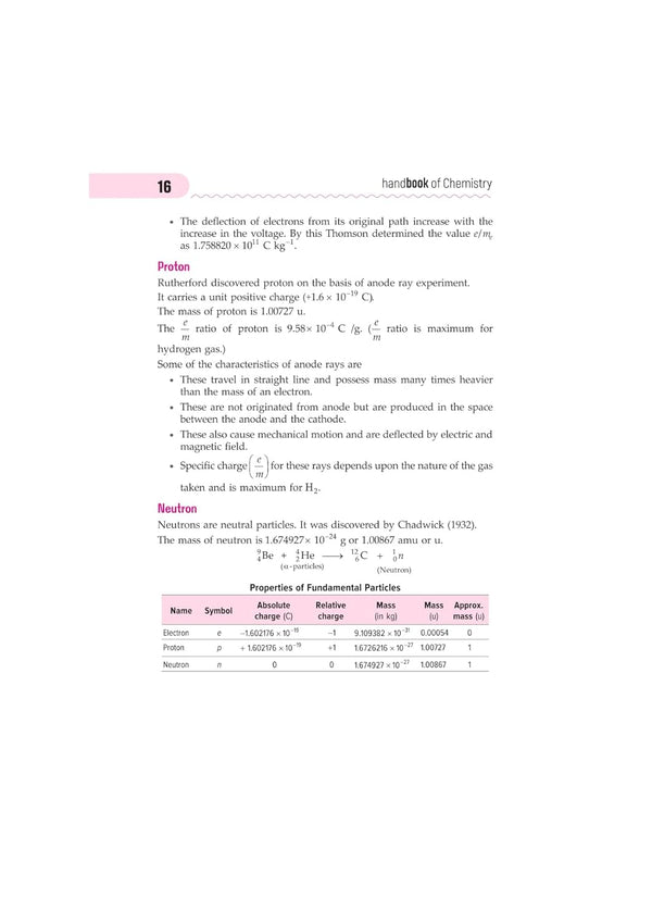 Handbook Chemistry (Class XI-XII) For Eng., Medical & Other Exams