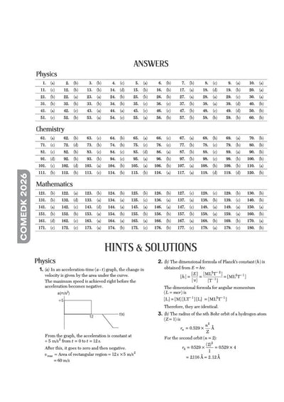 COMEDK 2027 | 10 Years Solved Papers (2026–2017) | 100% Original Questions with Detailed Solutions | 3 Mock Tests for 2027