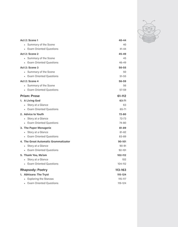 ISC Literature in English (Paper 2) Class 11 Exam Book | Quick Theory, Exam Pattern Questions & Sample Papers | As per Latest ICSE Syllabus | Que Bee 2nd Edition