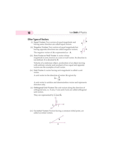 Handbook Physics (Class XI-XII) For Eng., Medical & Other Exams