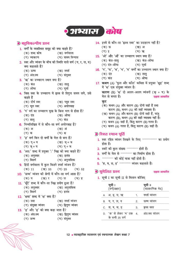 Vyavaharik Vyakaran Kaksha 7 | Rachnatmak Lekhan & Apathit Bodh | Based on NEP 2020, NCF 2023 & Latest NCERT 'Malhar' Textbook |Latest Edition