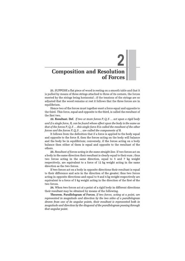 Classic Texts Series The Elements of Statics and Dynamics Part 1 Statics by SL Loney | Physics Mechanics Book for JEE, Engineering Entrance, Olympiads and Competitive Exams 2027