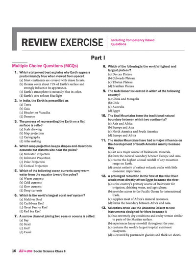 All in One Social Science Exploring Society : India and Beyond (Part II ) Class 8 for CBSE Exam 2026-27 | NCERT Based Complete Theory, Practice Exercises & Mind Maps | Revised Edition as per Latest Syllabus