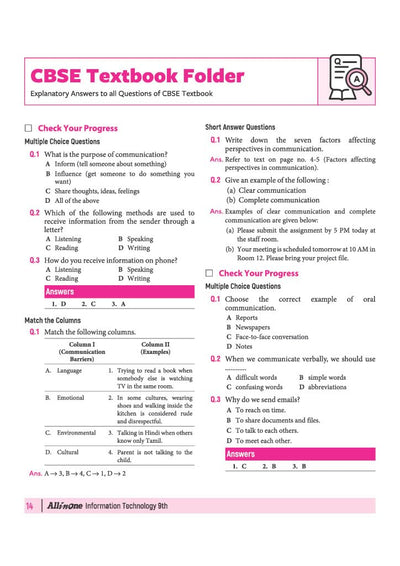 All in One InformationTechnology (Code -402 ) Class 9 for CBSE Exam 2026-27 | NCERT Based Complete Theory, Practice Exercises, CBQs, A-R, Sample Papers & Mind Maps | Revised Edition as per Latest Syllabus