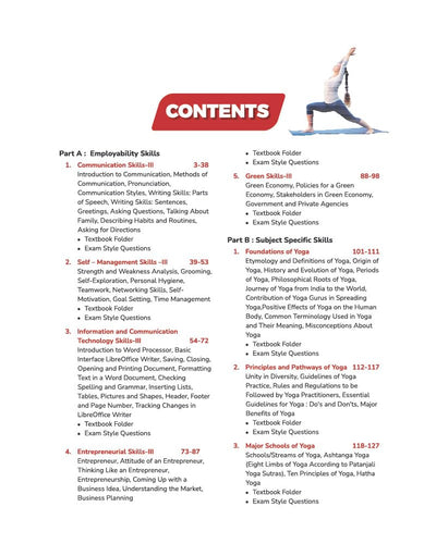 A Textbook of Yoga for CBSE Class 11 | Skill Education (Subject Code 841) | Employability Skills, Subject-Specific Skills, Diagrams & Exam-Style Questions | As per Latest CBSE Syllabus 2026–27