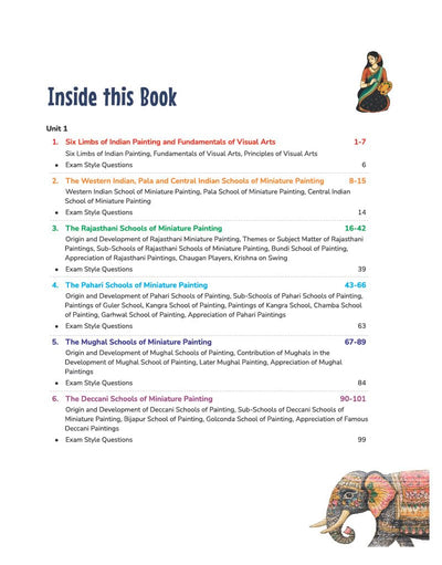 A Textbook of Indian Painting for CBSE Class 12 | Theory in Easy Language, Detailed Description of Paintings, Exam-Style Questions & Sample Question Paper | Based on Latest CBSE Syllabus 2026–27