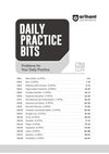 Table of Contents Daily Practice Bits index page from Arihant Prep Master JEE Main and Advanced Mathematics Class 11 textbook detailing a comprehensive 18-chapter syllabus tracking algebra, trigonometry, coordinate geometry, calculus limits, and statistics with specific DPP paper distributions per chapter
