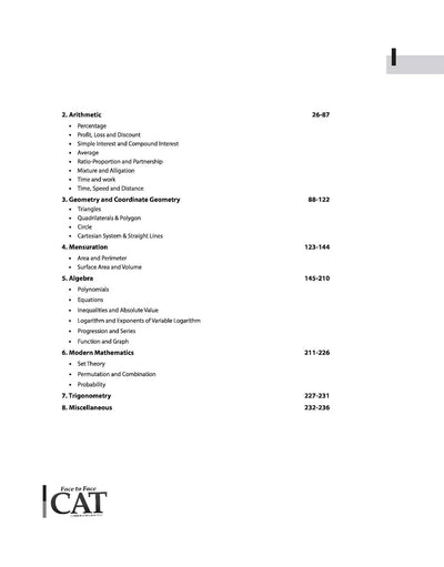 Face to Face CAT 27 Years Chapterwise Topicwise Solved Papers (1999–2025) | with Detailed Solutions & Trend Analysis