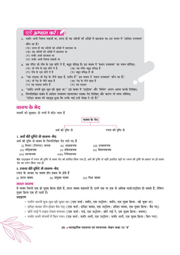 Vyavaharik Vyakaran (B) Class 10 | Rachnatmak Lekhan & Apathit Bodh | Based on Latest CBSE Syllabus | NEP 2020 Aligned | Complete Practice & Concepts