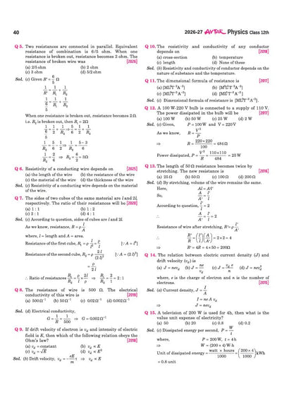 Avtar UP Board Physics Class 12 Exam 2027 | Chapterwise Question Bank | 5 Board-Style Practice Papers | 5 Years Unsolved Papers | Based on NCERT & NEP 2020