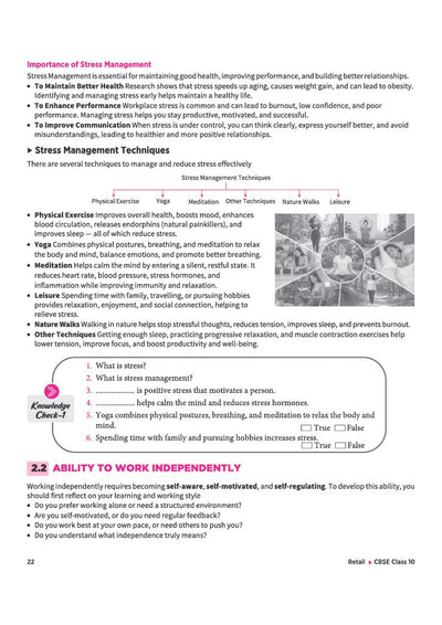 A Textbook of Retail for CBSE Class 10 | Skill Education (Subject Code 401) | Employability Skills, Subject-Specific Skills, Diagrams & Exam-Style Questions | As per Latest CBSE Syllabus 2026–27