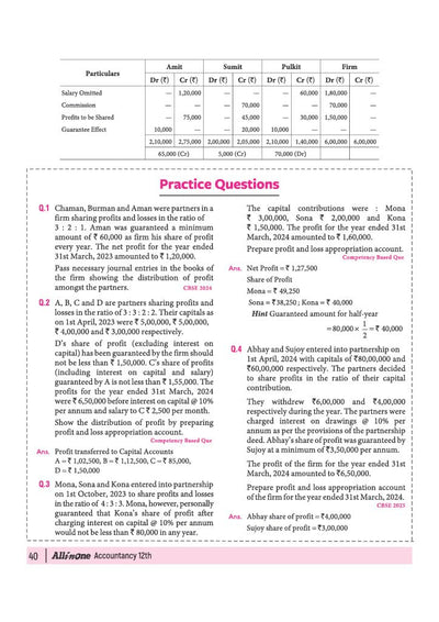 All in One Accountancy Class 12 for CBSE Exam 2026-27 | NCERT Based Complete Theory, Practice Exercises, CBQs, A-R, Sample Papers & Mind Maps | Revised Edition as per Latest Syllabus